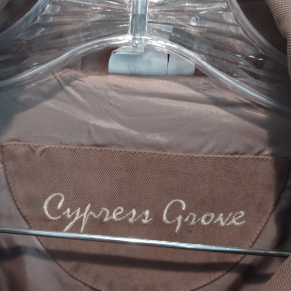 Cypress Grove Taupe 100% Silk Bomber Jacket - Picture 4 of 12